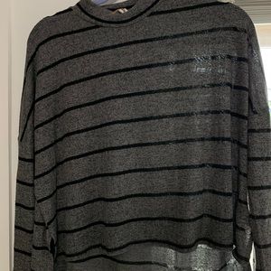 Grey & Black Crewneck